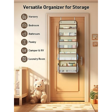 Yecaye Over the Door Storage Organizer for Baby Essentials