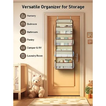 Yecaye Over the Door Storage Organizer for Baby Essentials