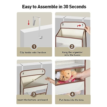 Yecaye Over the Door Storage Organizer for Baby Essentials