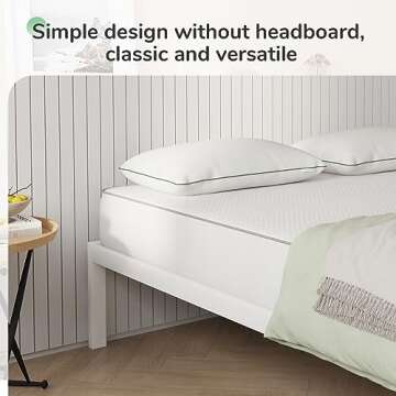 Novilla Durable Full Size Metal Bed Frame Easy Assembly