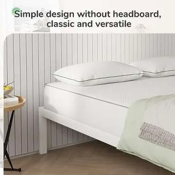 Novilla Durable Full Size Metal Bed Frame Easy Assembly