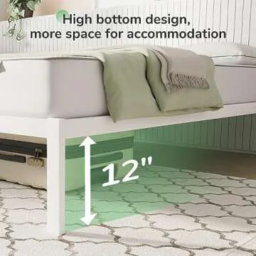 Novilla Durable Full Size Metal Bed Frame Easy Assembly