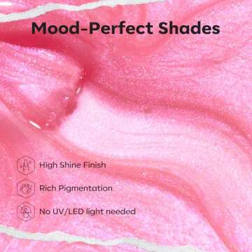 Modelones Quick Dry Pink Nail Polish for Beautiful Nails