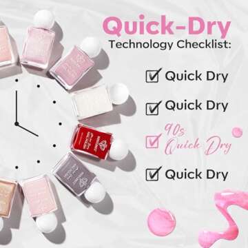 Modelones Quick Dry Pink Nail Polish for Beautiful Nails