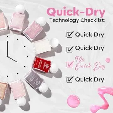 Modelones Quick Dry Pink Nail Polish for Beautiful Nails