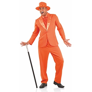 Fun Shack Orange Tuxedo Costume for Men | Unique Halloween Attire