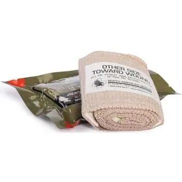 North American Rescue Individual Aid Kit NAR Compact First Aid with Compressed Gauze, Petrolatum Gauze, ETD, Gloves, Surgical Tape (85-0404)