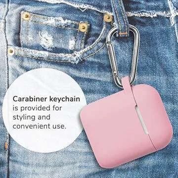 Stylish GMYLE AirPods Case - Baby Pink Silicone Cover