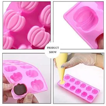 YOUNG TAG Silicone Candy Mold Set - Halloween Pumpkin Molds