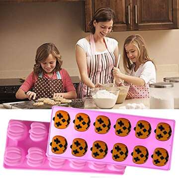 YOUNG TAG Silicone Candy Mold Set - Halloween Pumpkin Molds