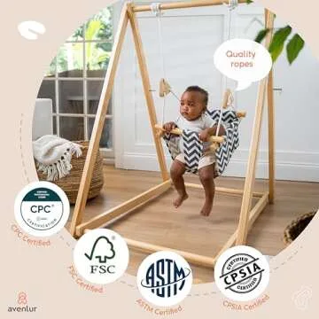Avenlur Spruce Foldable Baby Swing Set for Ages 6m to 3yrs