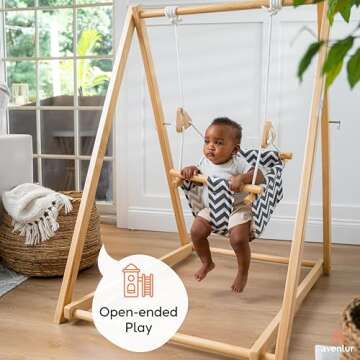 Avenlur Spruce Foldable Baby Swing Set for Ages 6m to 3yrs