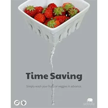 Stylish Woouch Ceramic Berry Basket for Fresh Fruits