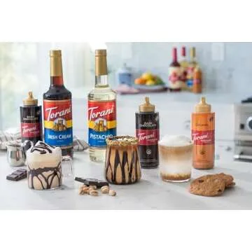 Torani Puremade Sauce Variety Pack (with Extra Caramel), 16.5 Ounces Bottle (Set of 4)