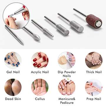 ECBASKET Electric Nail Drill 30000RPM for Home & Salon Use