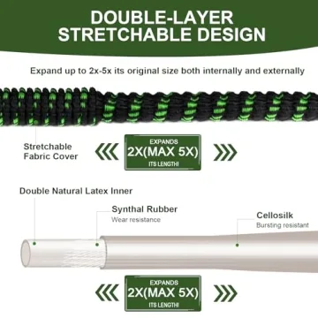 100 FT Expandable Garden Hose with Spray Nozzle
