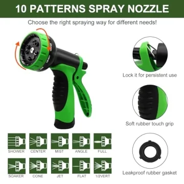 100 FT Expandable Garden Hose with Spray Nozzle