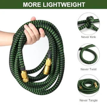 100 FT Expandable Garden Hose with Spray Nozzle