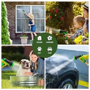 100 FT Expandable Garden Hose with Spray Nozzle