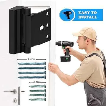 MESTPURER Childproof Solid Metal Security Door Lock