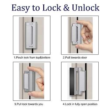 MESTPURER Childproof Solid Metal Security Door Lock