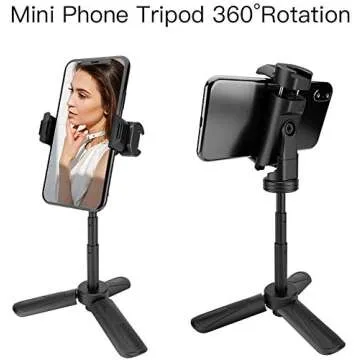 MOUNTDOG Portable Phone Tripod - Mini 360° Rotating Stand for Photography