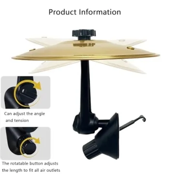 Car Cymbal Air Vent - Fun & Easy Drumming Accessory
