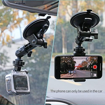 SUREWO Suction Cup Mount for GoPro & Smartphones - Durable, Adjustable