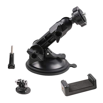 SUREWO Suction Cup Mount for GoPro & Smartphones - Durable, Adjustable