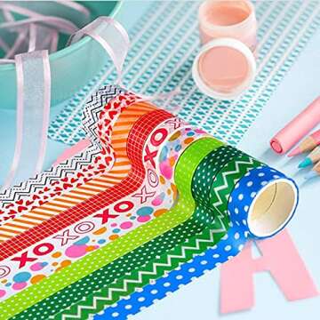 Okyanus 60 Rolls Cute Washi Tape Set for Crafts