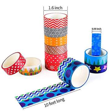 Okyanus 60 Rolls Cute Washi Tape Set for Crafts
