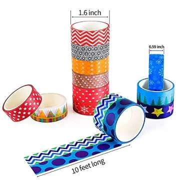 Okyanus 60 Rolls Cute Washi Tape Set for Crafts
