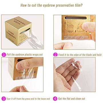 CICITOYWO Eyebrow Tattoo Plastic Wrap for Optimal Beauty Care