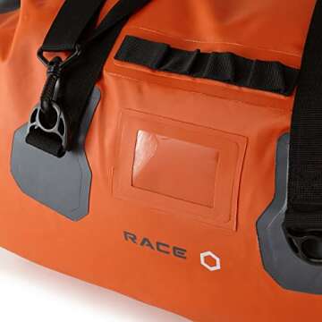 Gill Large Orange 60 Litre Racing Boating Bag with Shoulder Strap