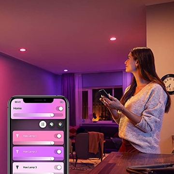 Philips Hue Smart Recessed LED Downlight - Color-Changing Ambiance Light