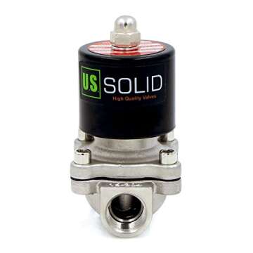 U.S. Solid 1/2" Stainless Steel Electric Solenoid Valve 12V DC Normally Closed