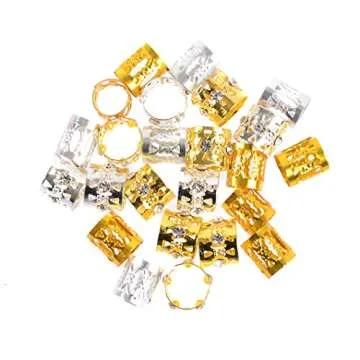 Stylish Hair Cuffs & Beads - 200 Pcs for Fun Hairstyles