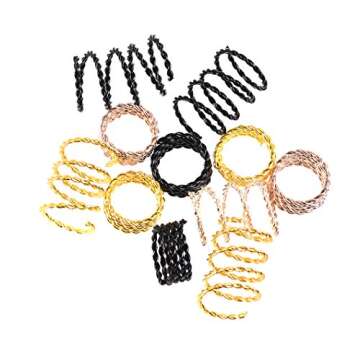 Stylish Hair Cuffs & Beads - 200 Pcs for Fun Hairstyles