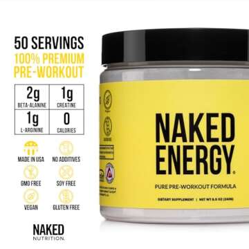 Naked Energy - Vegan Pre Workout Powder for All