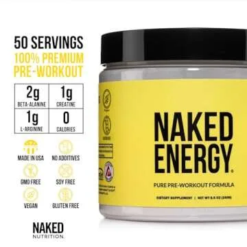 Naked Energy - Vegan Pre Workout Powder for All