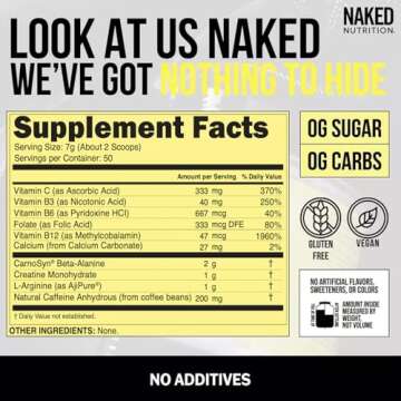 Naked Energy - Vegan Pre Workout Powder for All