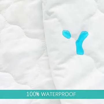 Pack and Play Mattress Pad Protector Waterproof, Pack and Play Sheets Quilted- 39" x 27" Fitted for Graco Playard | Mini & Portable Mattresses -Washable Ultra Soft Padding