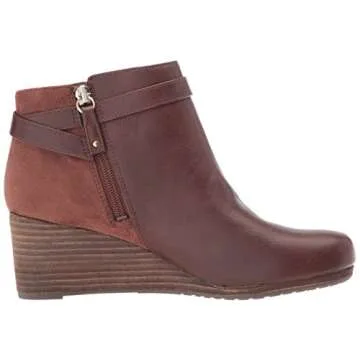 Dr. Scholl's Shoes Women's Double Ankle Boot, Copper Brown, 10 W US