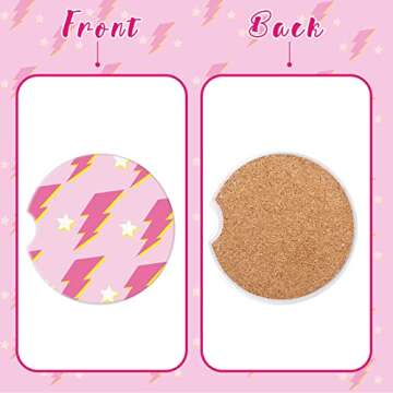 Stylish Suclain 4 Pcs Preppy Car Coasters for Women