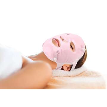 FOMI Hot Cold Clay Face Contoured Ice Mask for Stress Relief and Dark Circles