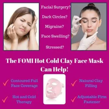 FOMI Clay Face Mask for Headaches & Acne Relief