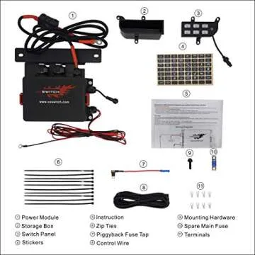 Voswitch JL300 Dash Switch Panel for Jeep Wrangler JL