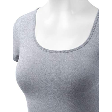 Women's Cotton Crop Tops - Premium Style in Heather Grey