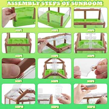 YOZEB Kids Plant Growing Kit - Educational Gardening Gift Set