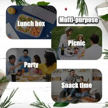 VOUKEN Double Compartment Condiment Container with Lid Double Compartment Snack Containers Double Compartment Snack Containers for to-go Sauce, Sampling, Travel Snack (Transparent 20PCS)